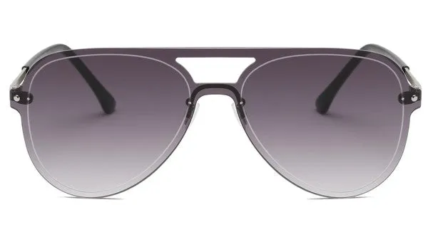 Rimless Aviator Sunglasses (With Colored Lenses)