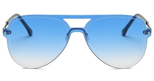 Rimless Aviator Sunglasses (With Colored Lenses)