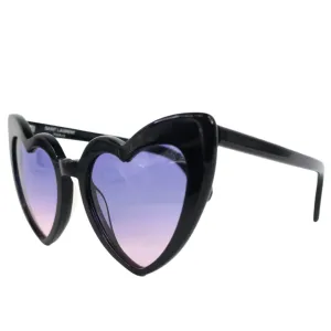 Saint Laurent Loulou Sunglasses Heart Black