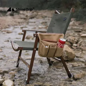 Shinetrip Outdoor Camping Folding Chair Armrest Hanging Bag Portable Folding Chair Side Multifunctional Tools Storage Bag ﻿