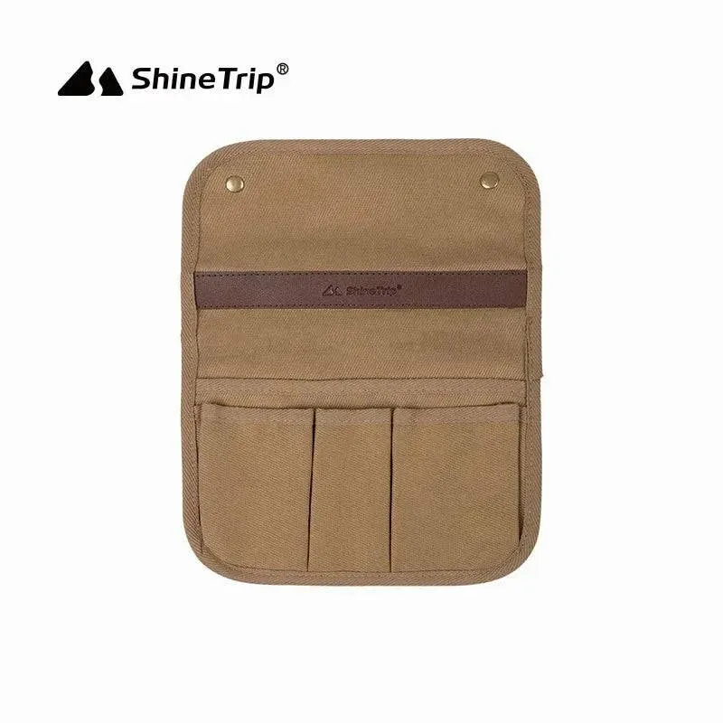 Shinetrip Outdoor Camping Folding Chair Armrest Hanging Bag Portable Folding Chair Side Multifunctional Tools Storage Bag ﻿