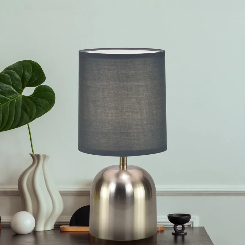 Silver Shot Metal LED Table Lamp - Silver & Grey