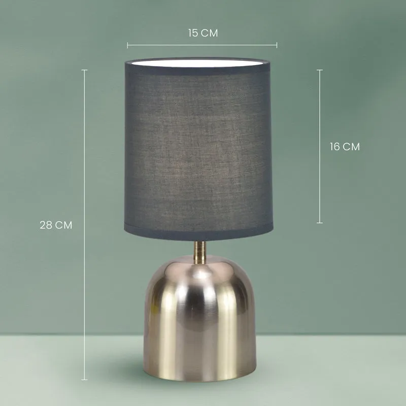 Silver Shot Metal LED Table Lamp - Silver & Grey