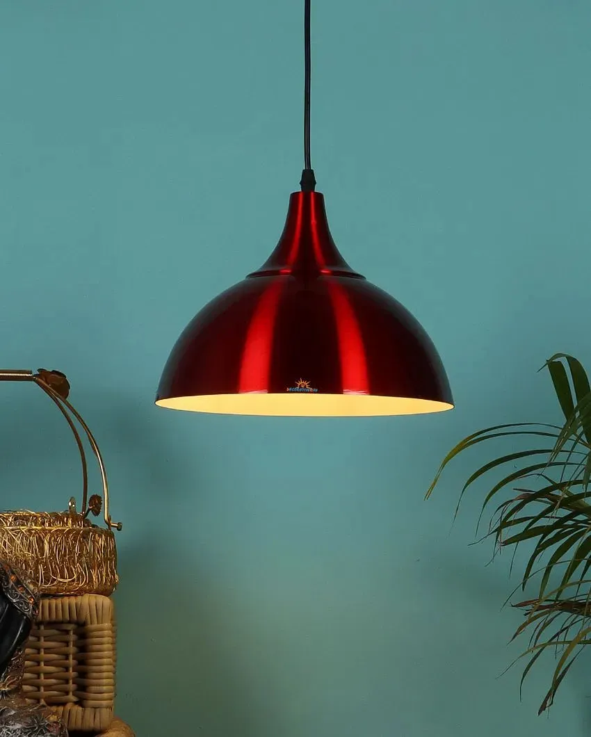 Single Blue Shade Hanging Ceiling Lamp