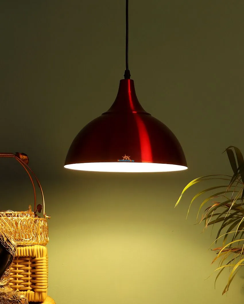 Single Blue Shade Hanging Ceiling Lamp