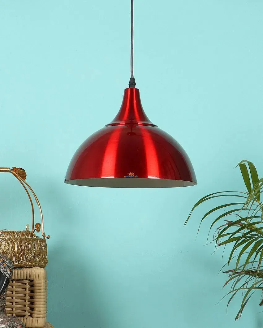 Single Blue Shade Hanging Ceiling Lamp