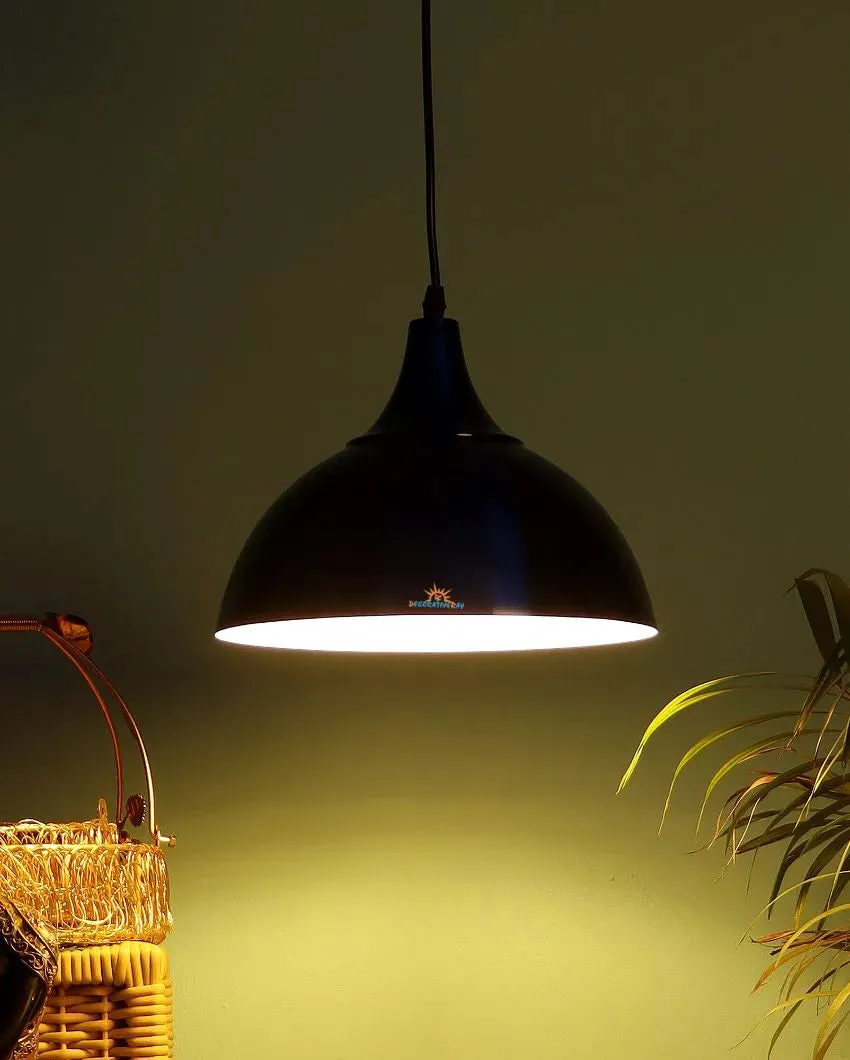 Single Blue Shade Hanging Ceiling Lamp