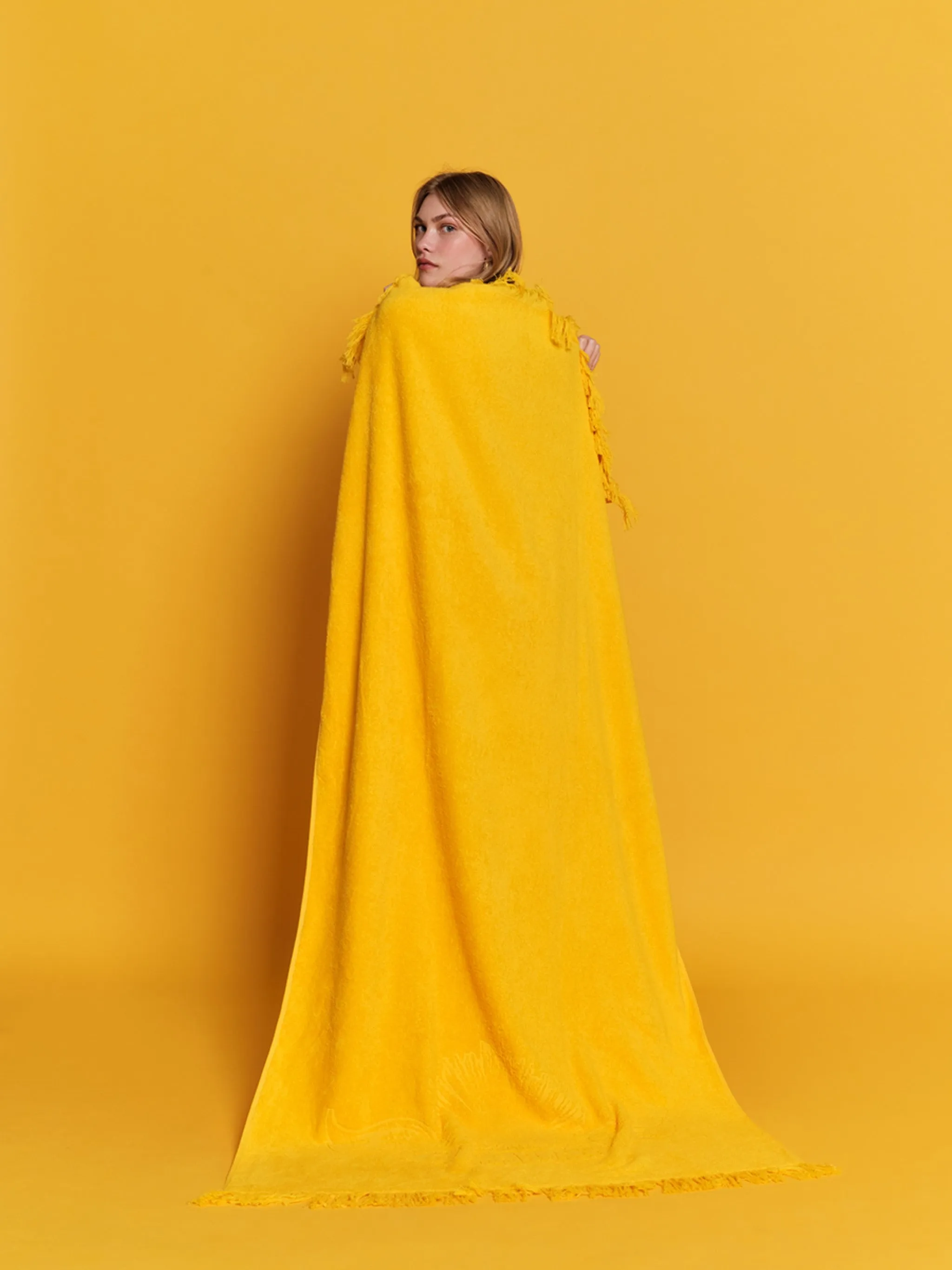 Super Yellow | Monochrome Beach Towel