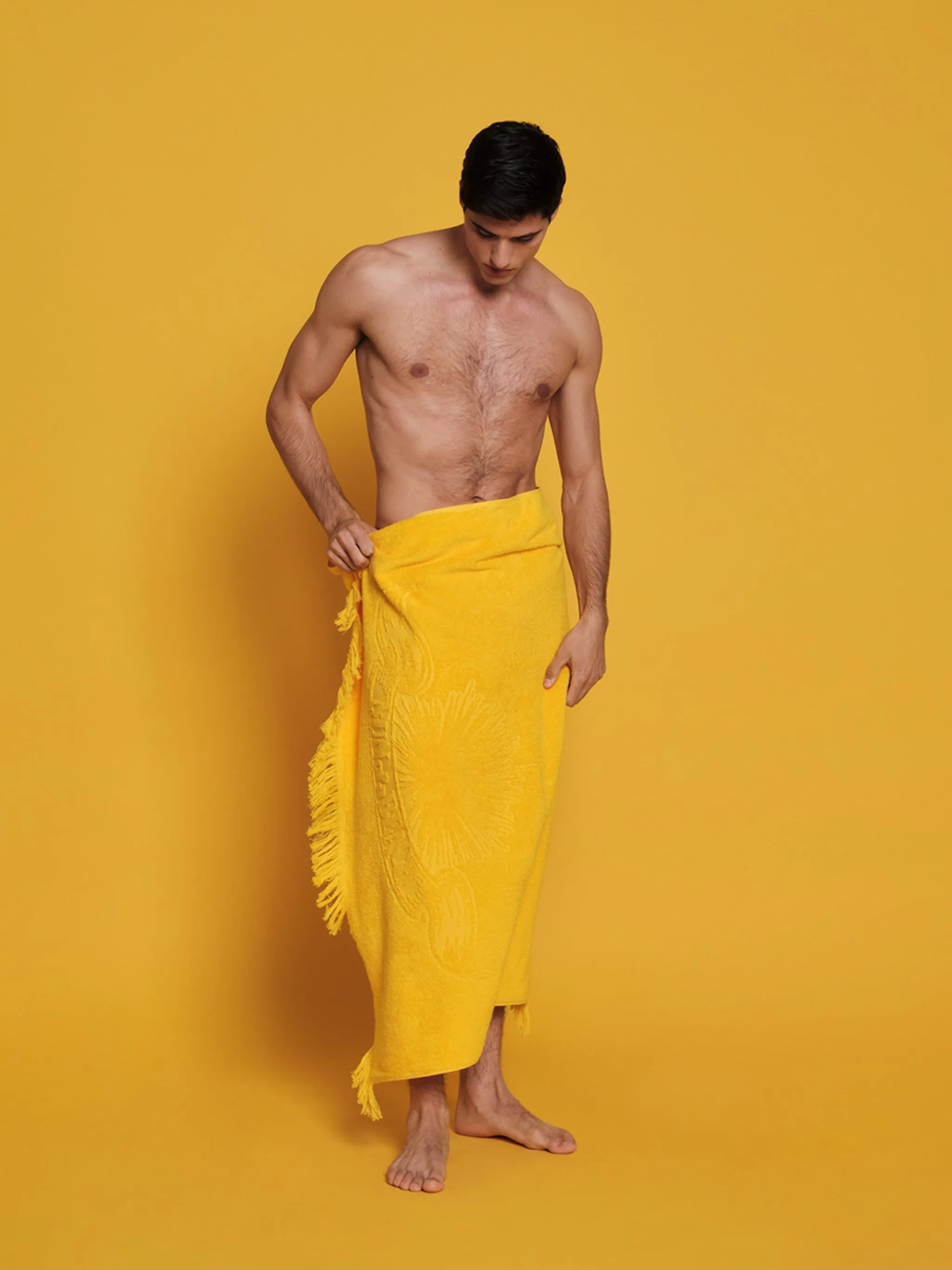 Super Yellow | Monochrome Beach Towel