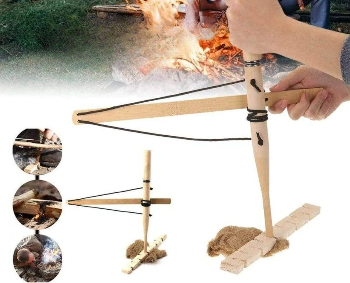 Survival Drilling Wood Fire Starter