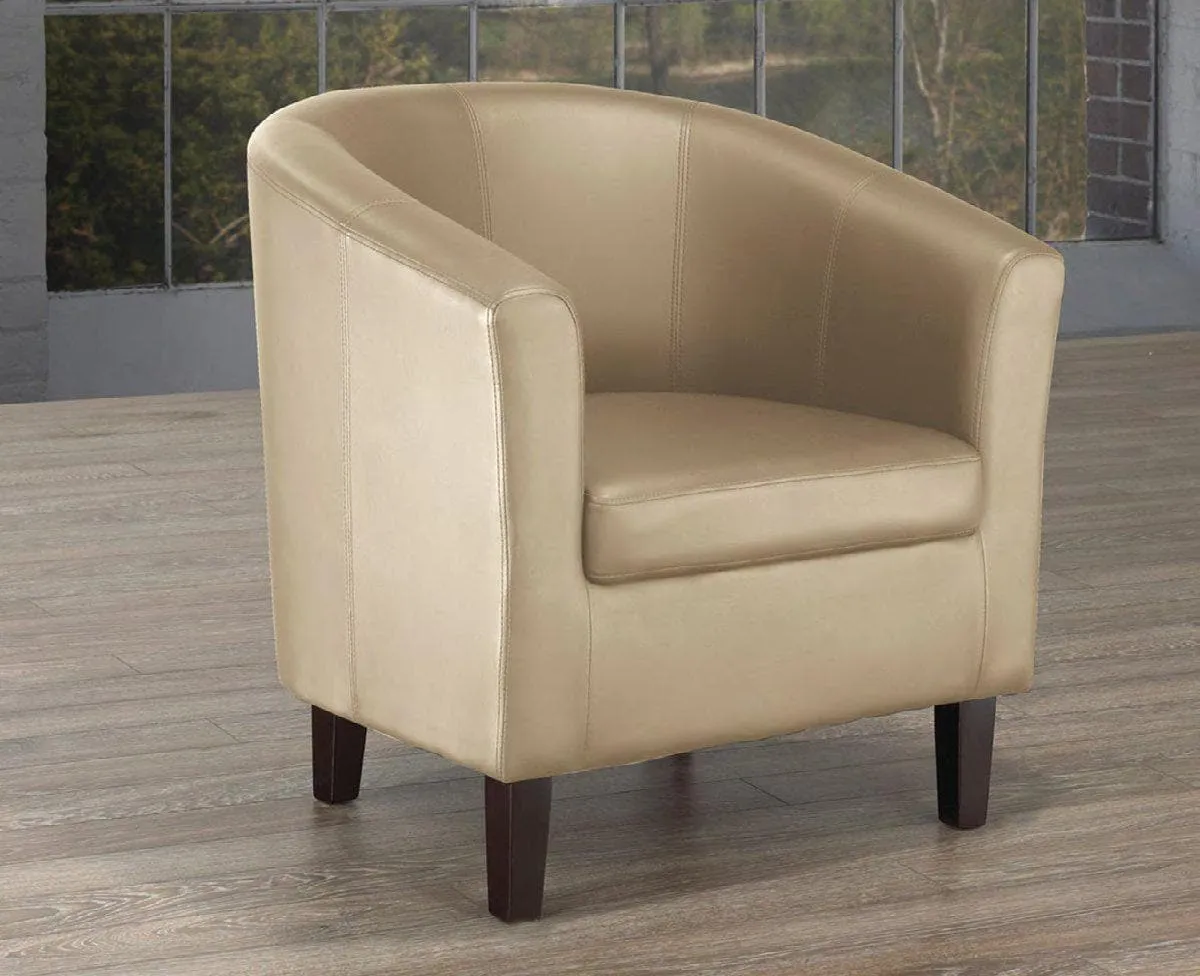 Taupe PU Tub Chair