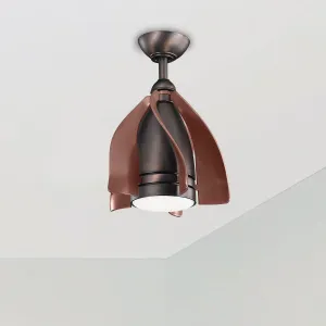 Terna 15 Inch Oil Brushed Bronze Modern LED Ceiling Fan with Remote