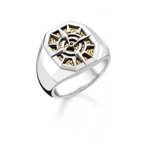 Thomas Sabo Multicoloured Compass Signet Ring TR2278-849-7