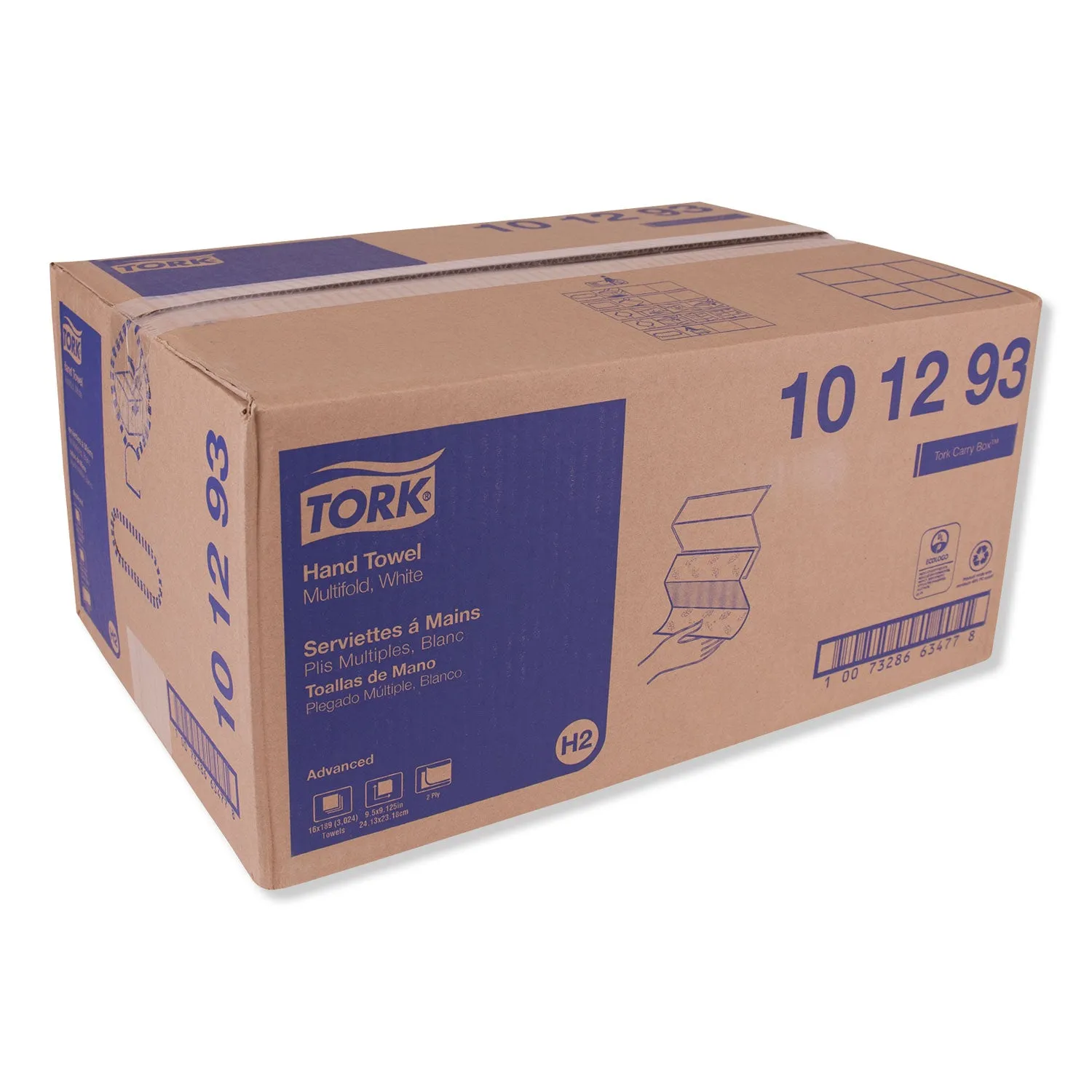 Tork Multifold Paper Towels, 9.13 X 9.5, 3024/Carton - TRK101293