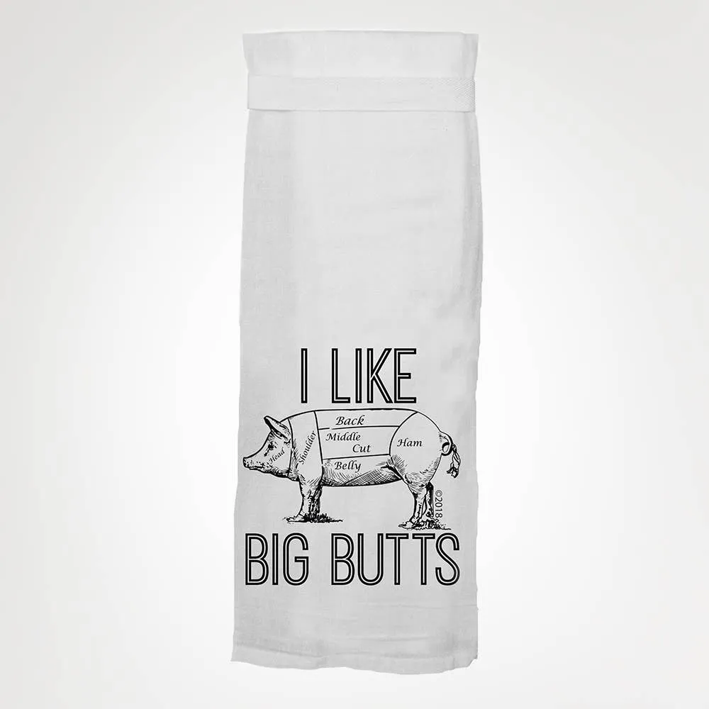 Twisted Wares - I Like Big Butts KITCHEN TOWEL