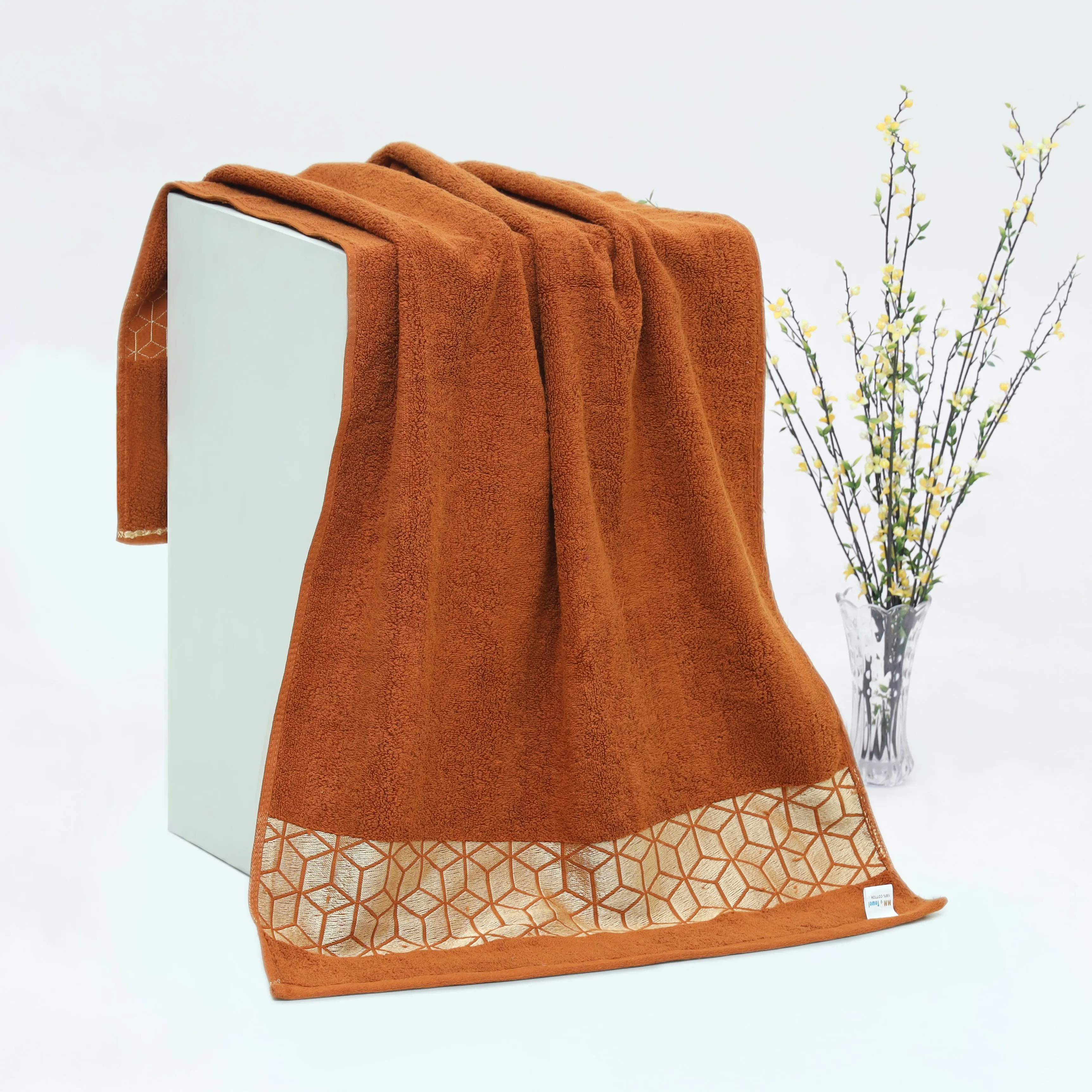 Ultra Premium Quality Soft Cotton Towel(Light Brown)