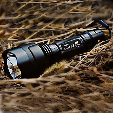 UltraFire C8 5-Mode Cree XR-E Q5 LED Flashlight (1x18650, Black)