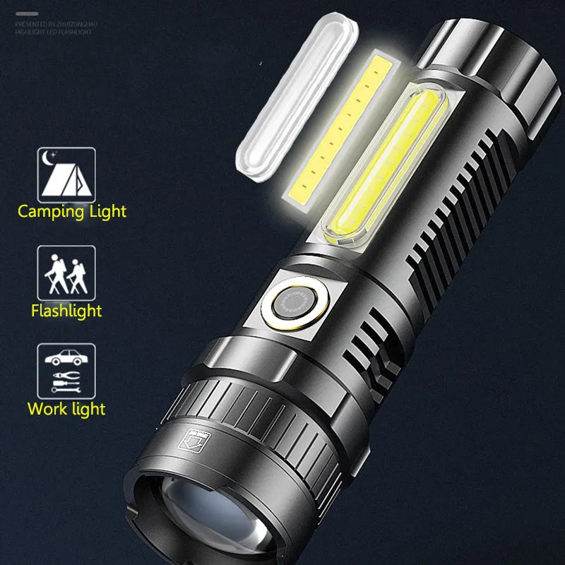 Usb Rechargeable Zoomable Led Flashlight Wlw-S42-Tg