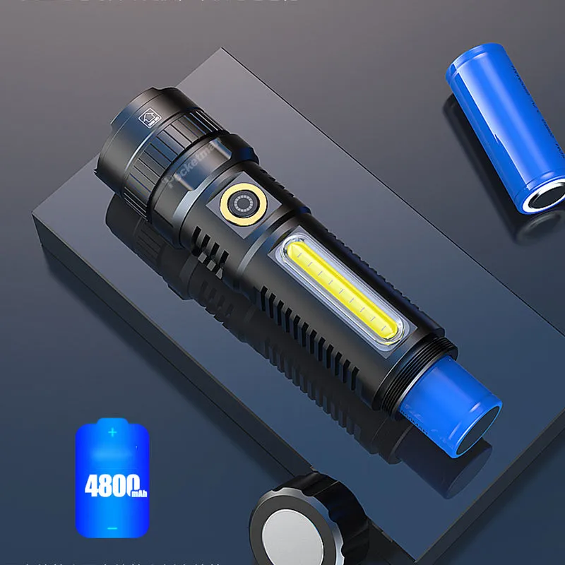 Usb Rechargeable Zoomable Led Flashlight Wlw-S42-Tg