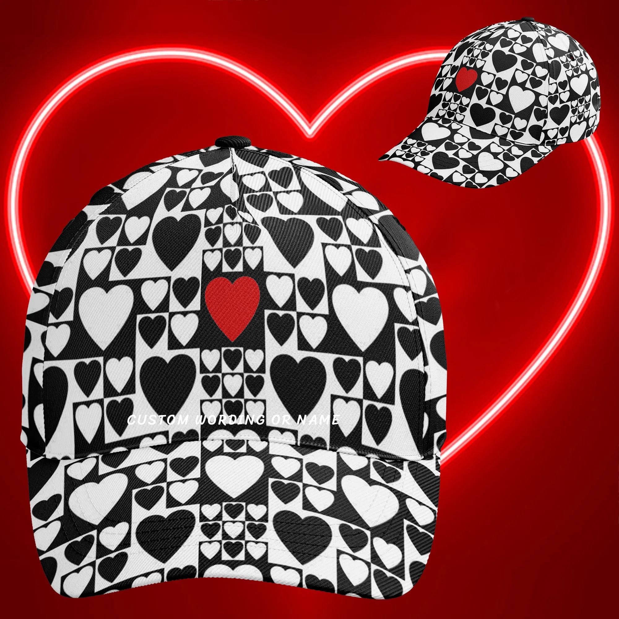 Valentine's Day gift - Customized Couple Sports Caps for your lover