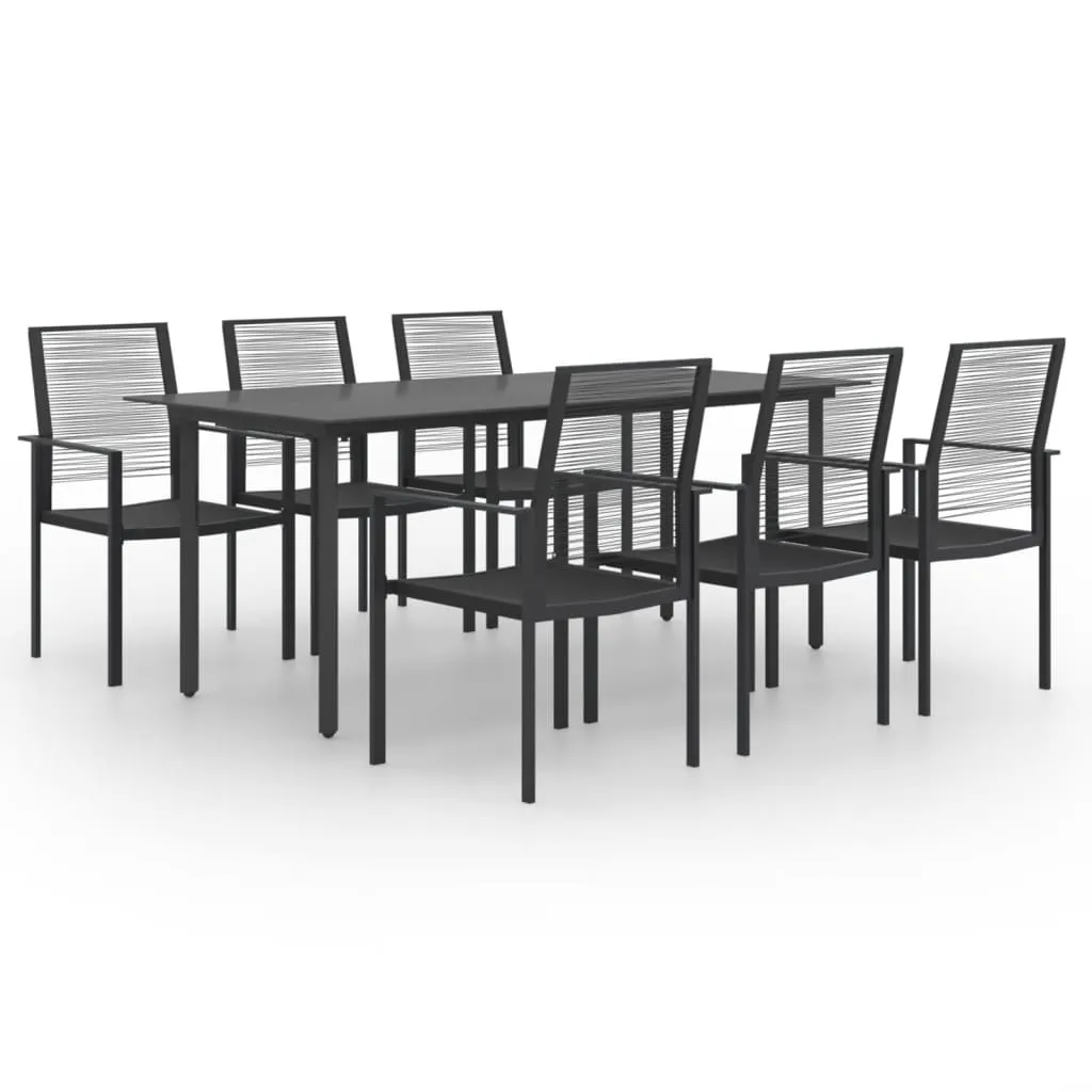 vidaXL 7 Piece Patio Dining Set - Outdoor Furniture for a Compelling and Cohesive Aesthetic