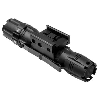 VISM Pro Series 250 Lumen LED Tactical Flashlight w/ Rail Mount