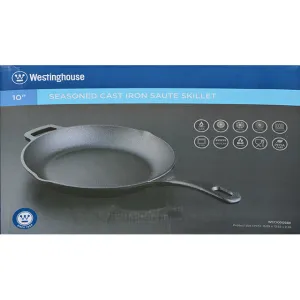 Westinghouse 10" Seasoned Cast Iron Skillet