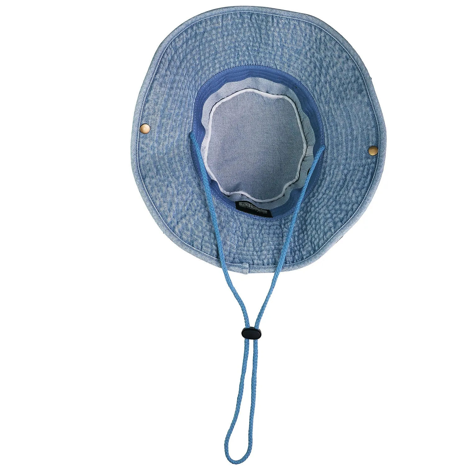 Wide Brim Boonie Hat - Blue Denim