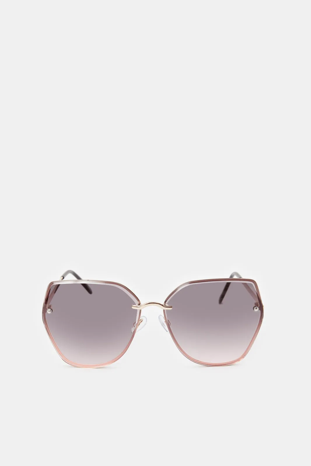 Women Purple Oversized Sunglasses