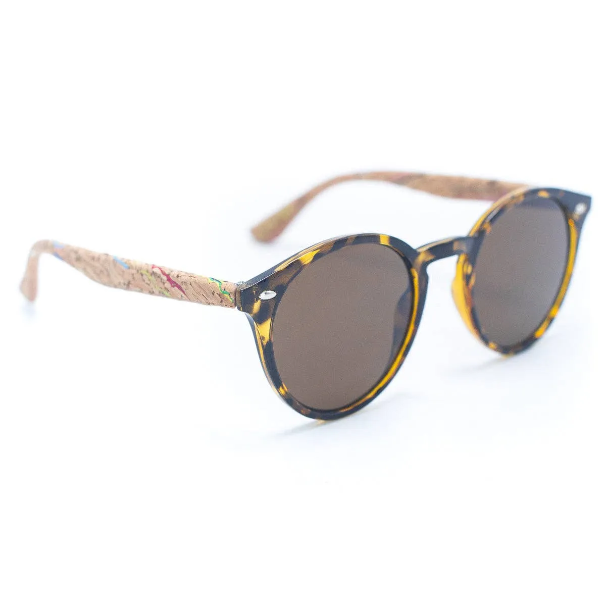 Women's Cork Sunglasses with UV Protection Lenses(Including case) L-918