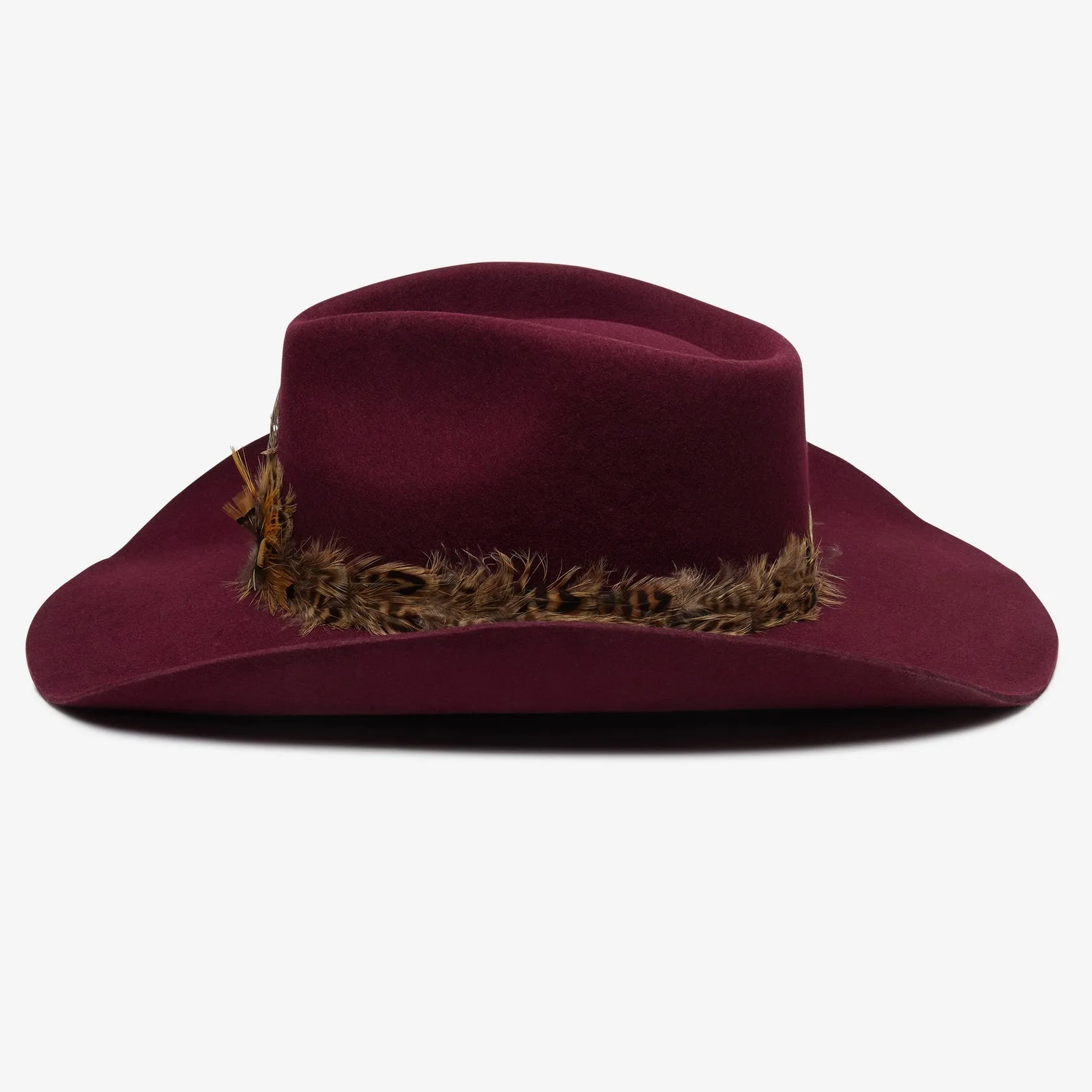 Wyeth Hats Cassidy Fedora Hat in Wine