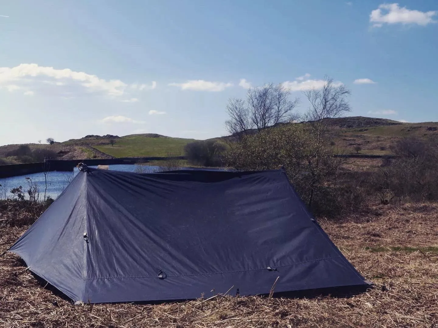 XL WHELEN(ish), waxed canvas & leather tent tarp